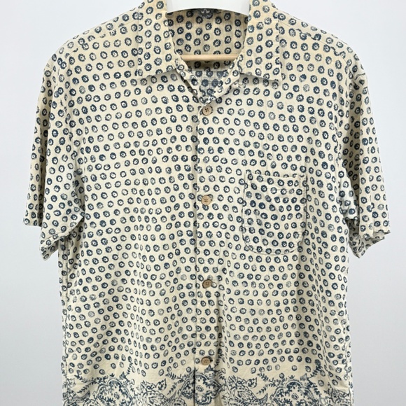 45rpm Discharge Indigo Print Shirt - Picture 1 of 4